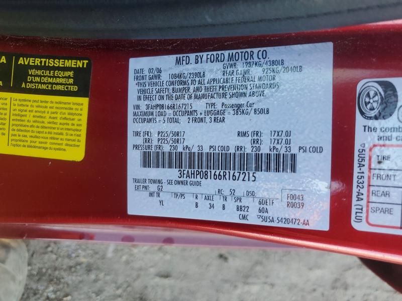 2006 Ford Fusion sel