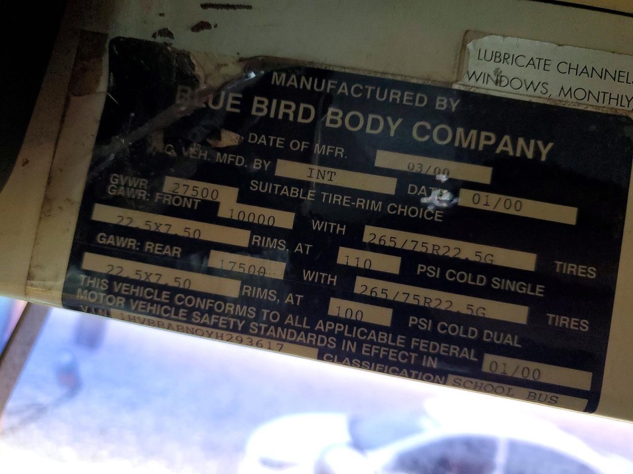 1987 International 3800-School Bus