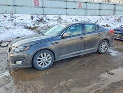 Salvage cars for sale from Copart Davison, MI: 2015 KIA Optima ex
