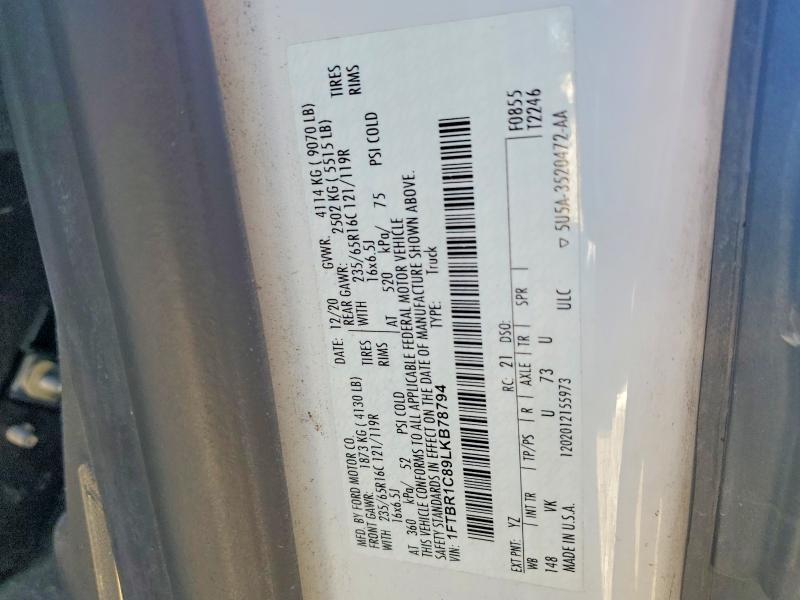 2020 Ford Transit T-250 Delivery Van