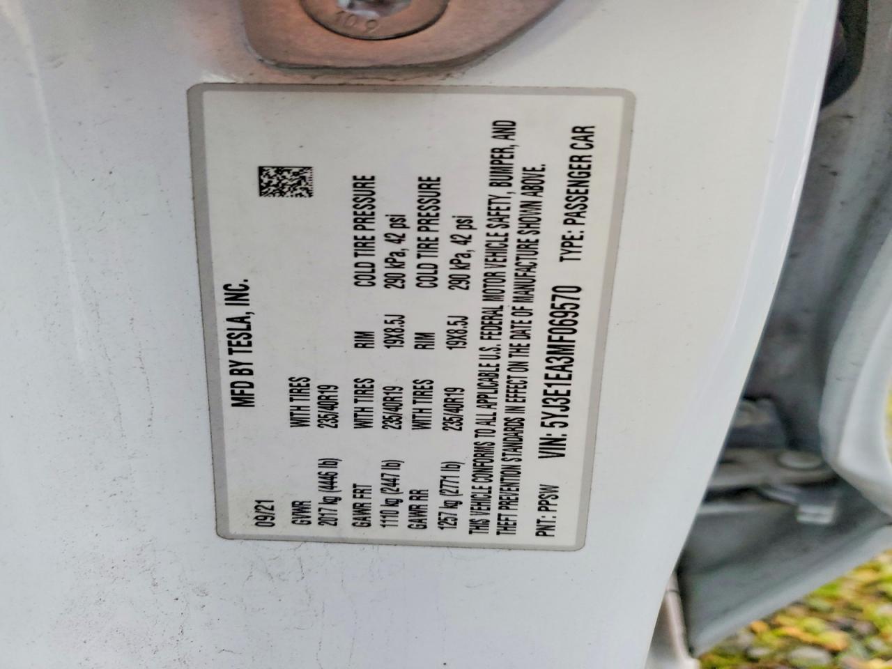 2021 Tesla Model 3