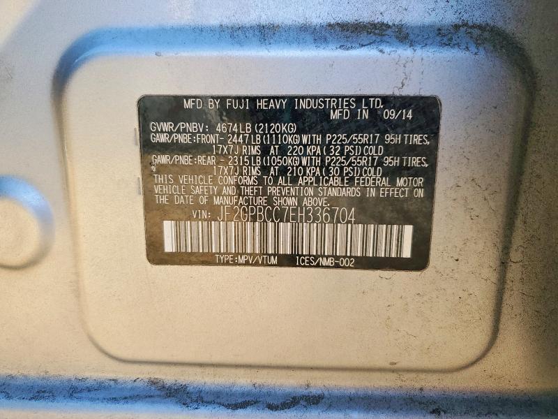 2014 Subaru Xv Crosstrek 2.0i Hybrid