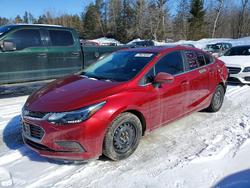 2018 Chevrolet Cruze lt en venta en Cookstown, ON