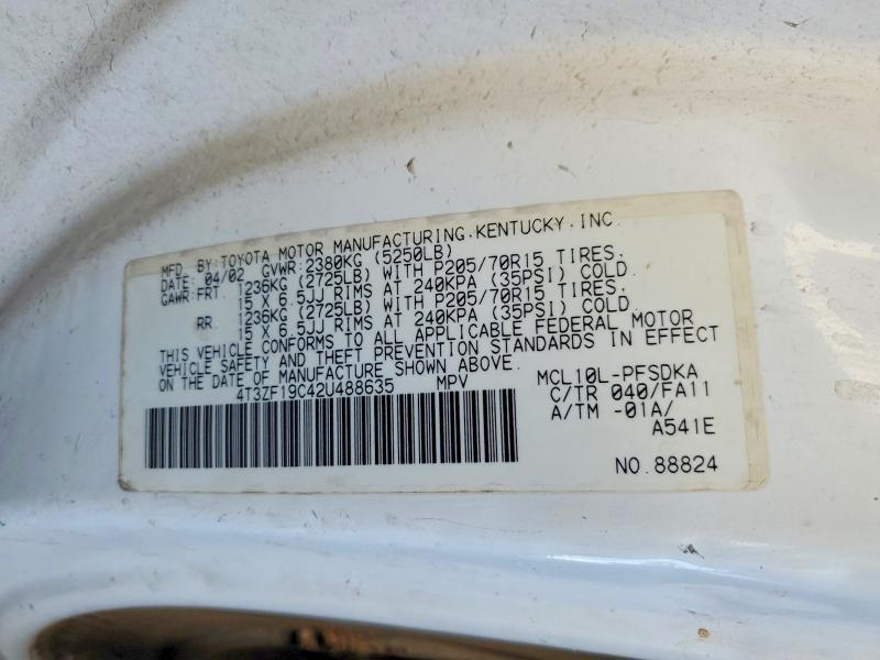2002 Toyota Sienna ce