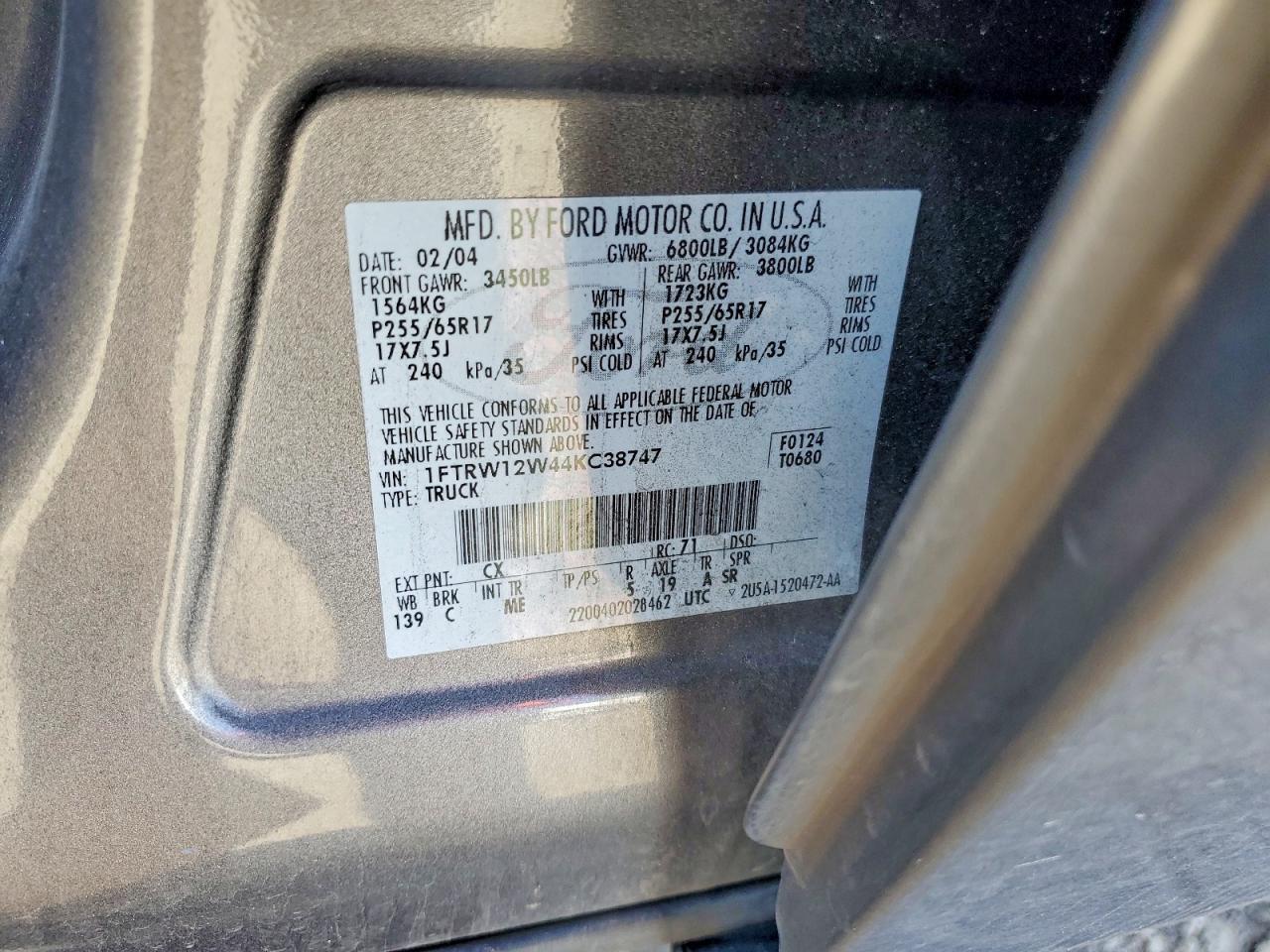 2004 Ford F150 Supercrew