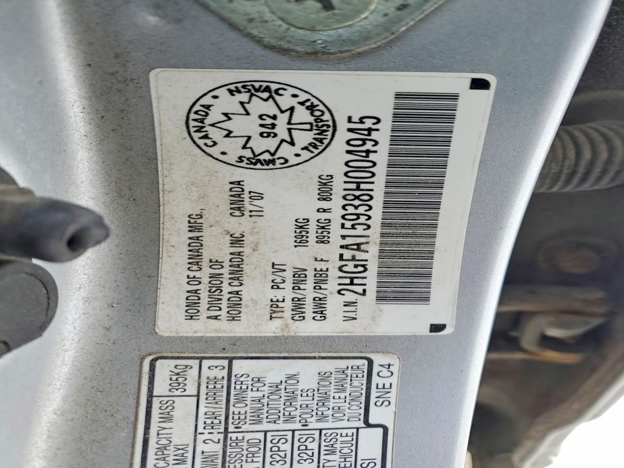 2008 Honda Civic exl