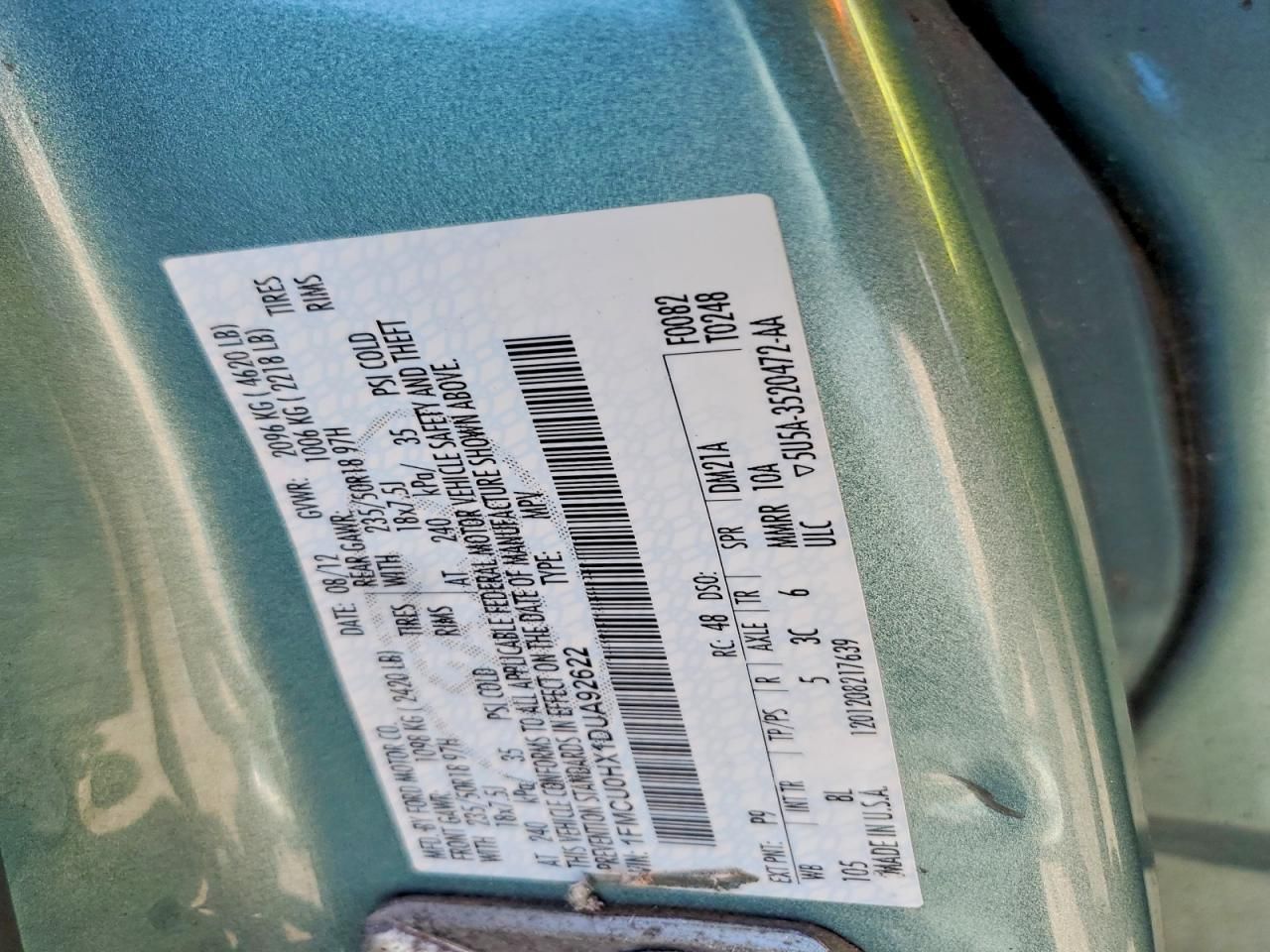 2013 Ford Escape sel