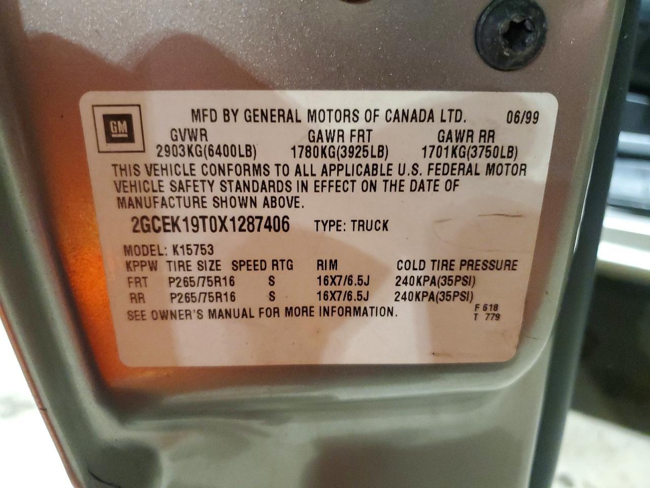 1999 Chevrolet Silverado K1500