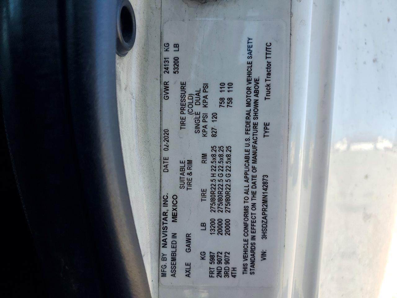 2021 International LT625 Semi Truck