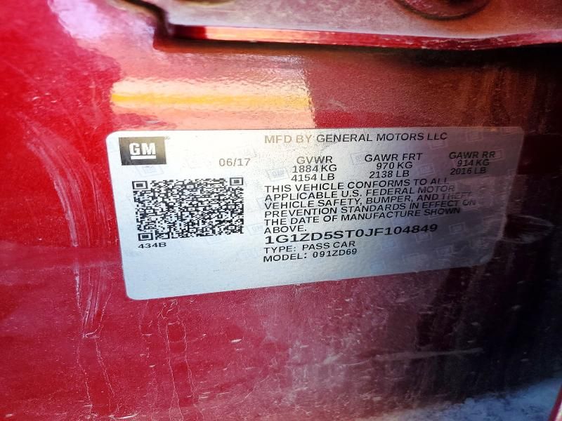 2018 Chevrolet Malibu lt