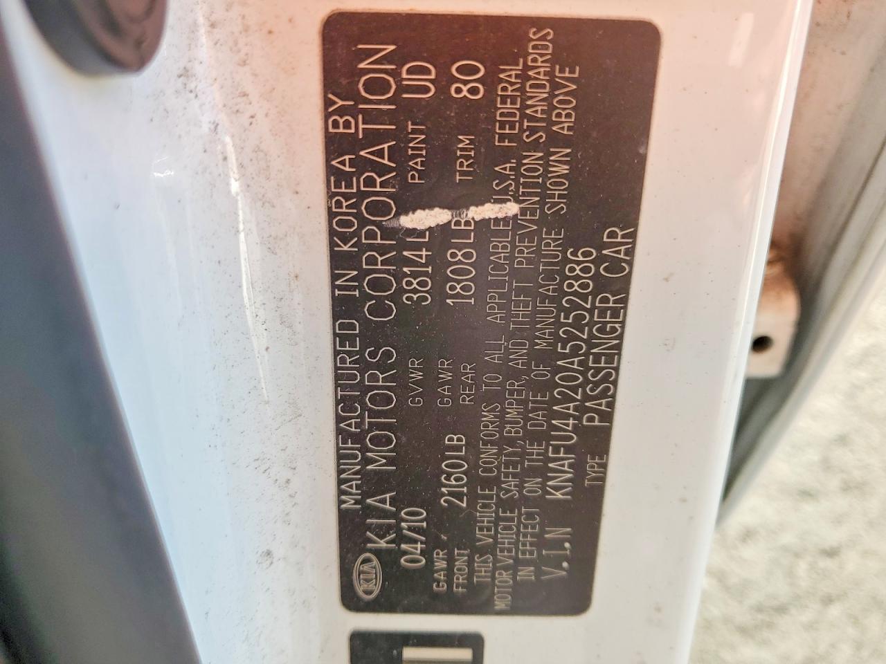 2010 KIA Forte ex