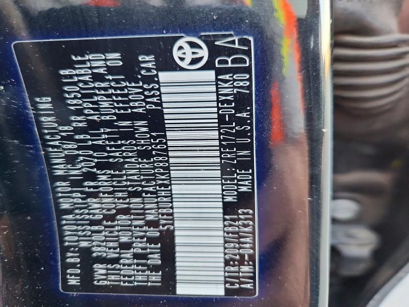 2019 Toyota Corolla l