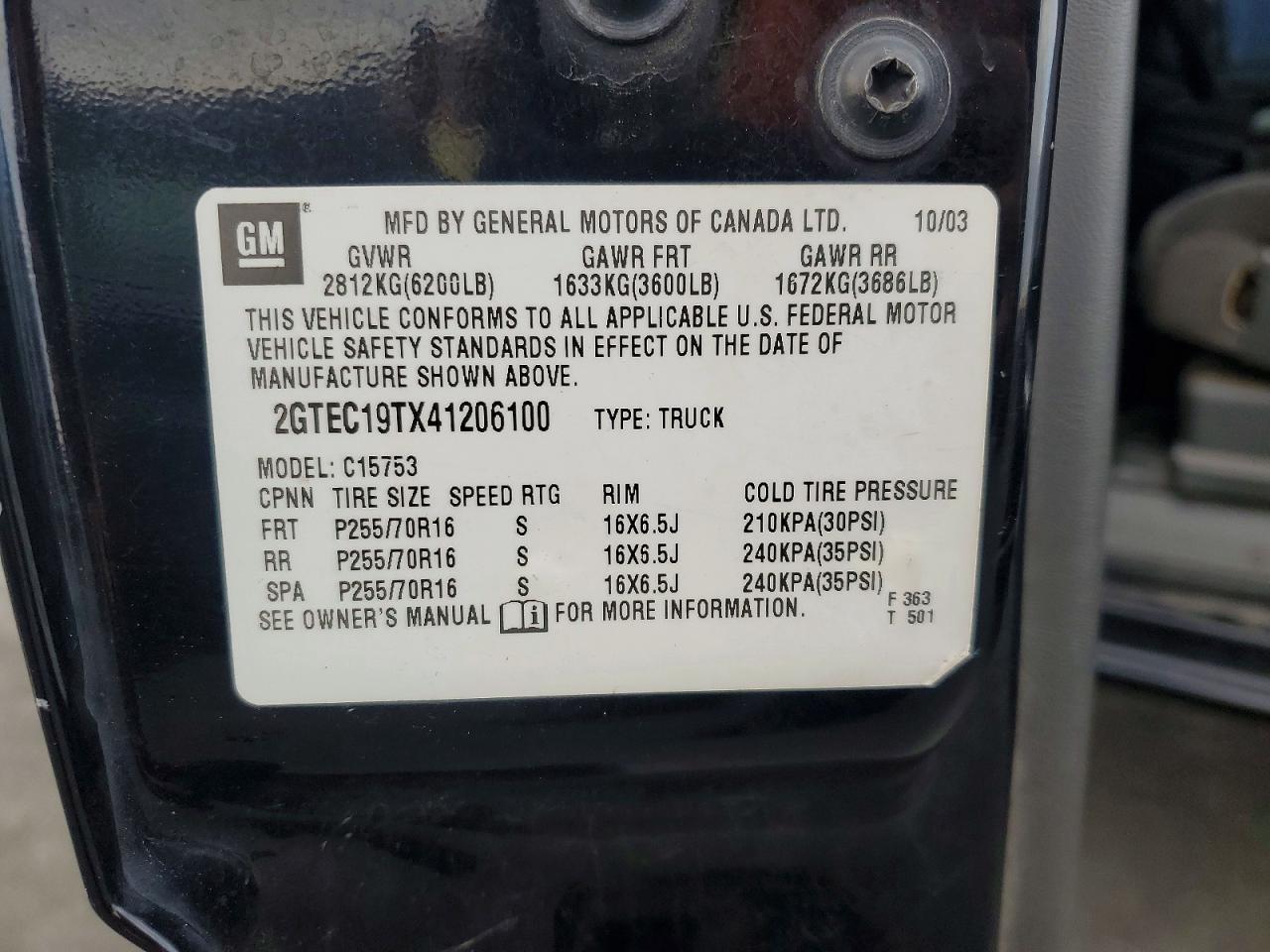 2004 GMC New Sierra C1500