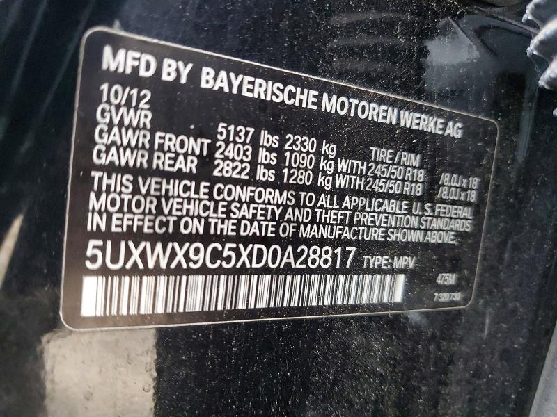 2013 BMW X3 Xdrive28i