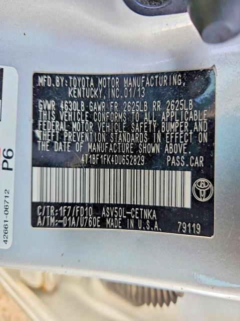 2013 Toyota Camry le