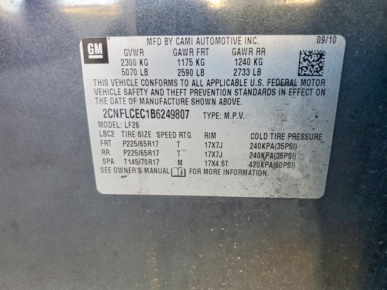 2011 Chevrolet Equinox ls