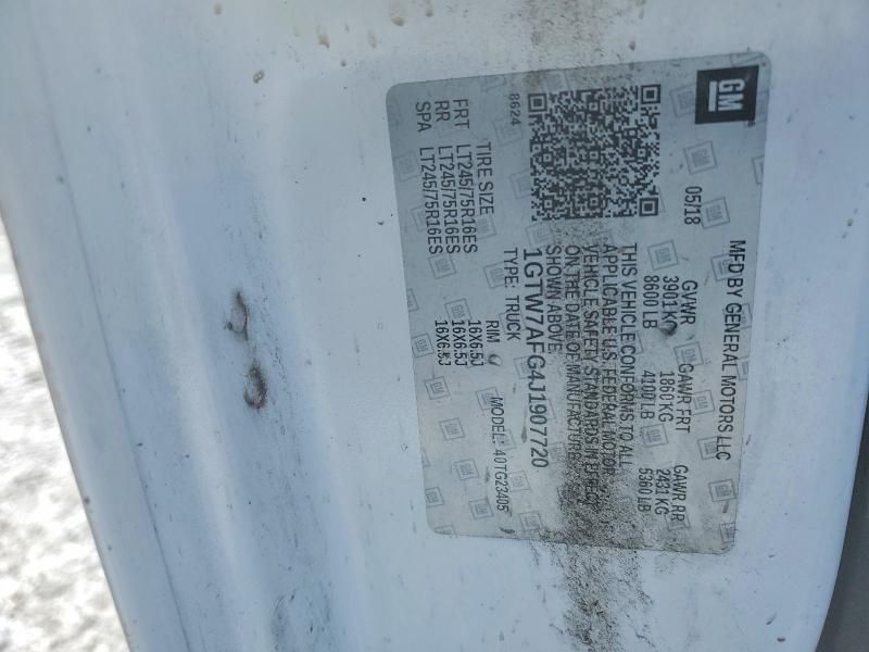 2018 GMC Savana 2500 Delivery van