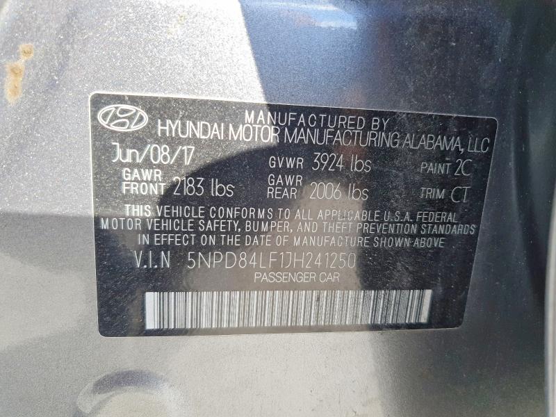 2018 Hyundai Elantra sel