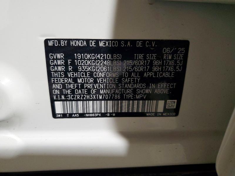2026 Honda Hr-v lx