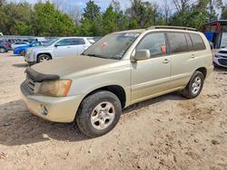Vehiculos salvage en venta de Copart Midway, FL: 2003 Toyota Highlander Base