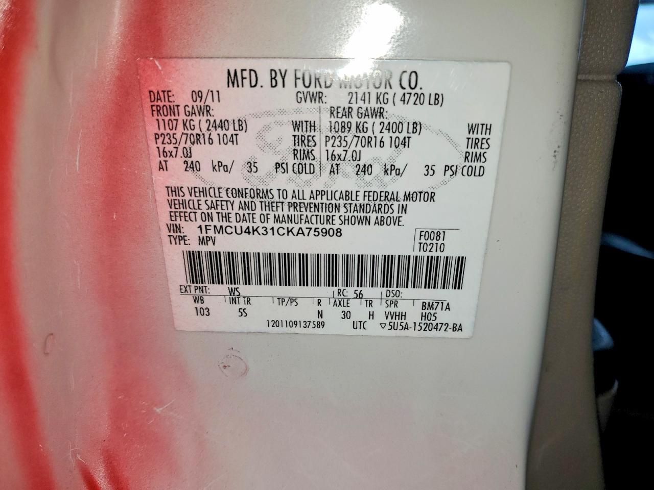 2012 Ford Escape Hybrid