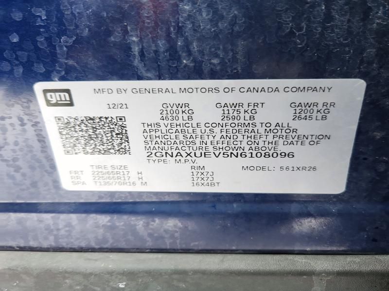 2022 Chevrolet Equinox lt