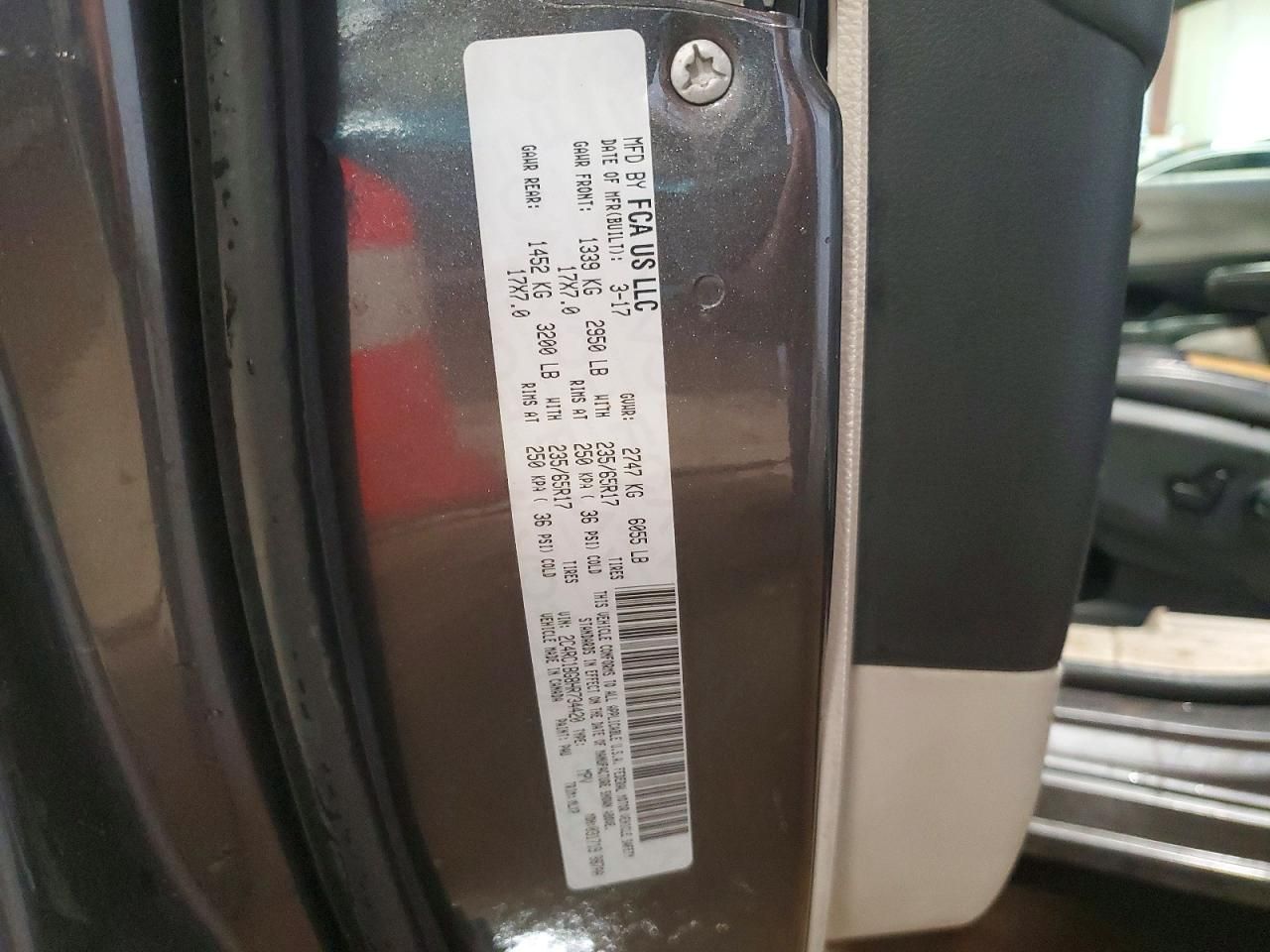 2017 Chrysler Pacifica Touring l