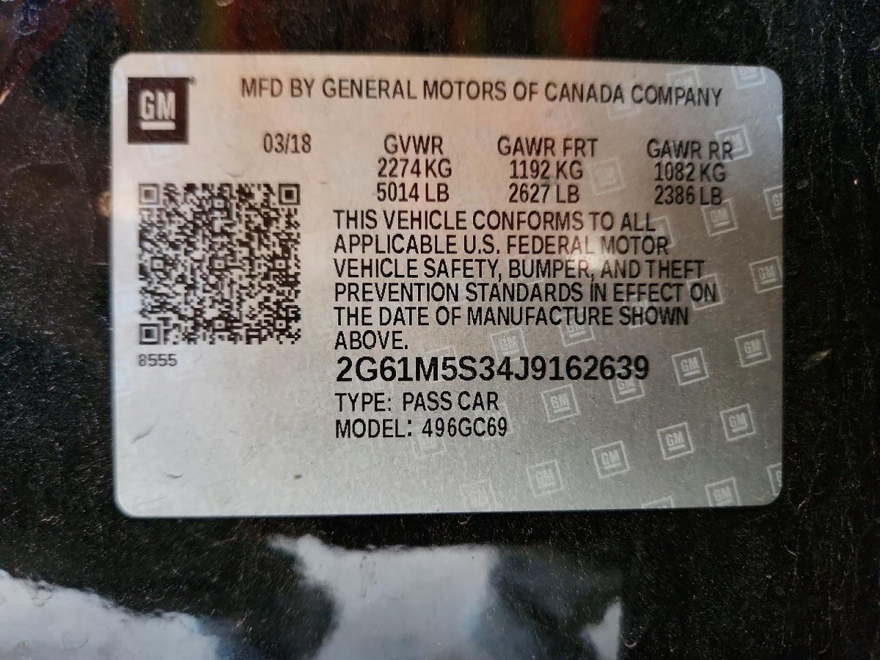 2018 Cadillac Xts Luxury