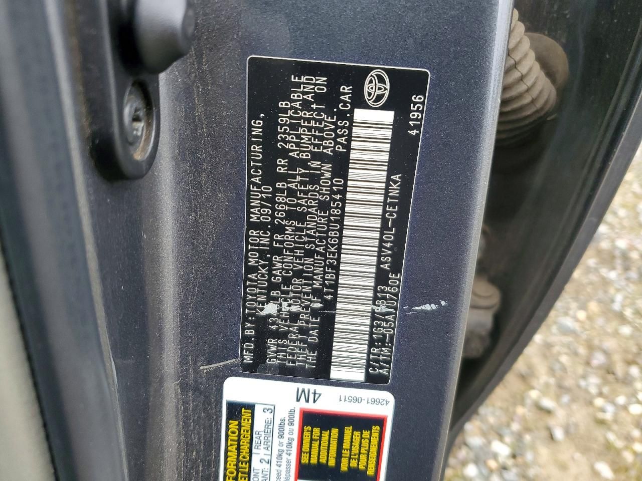 2011 Toyota Camry Base