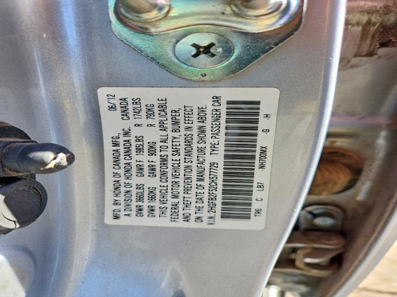 2012 Honda Civic lx