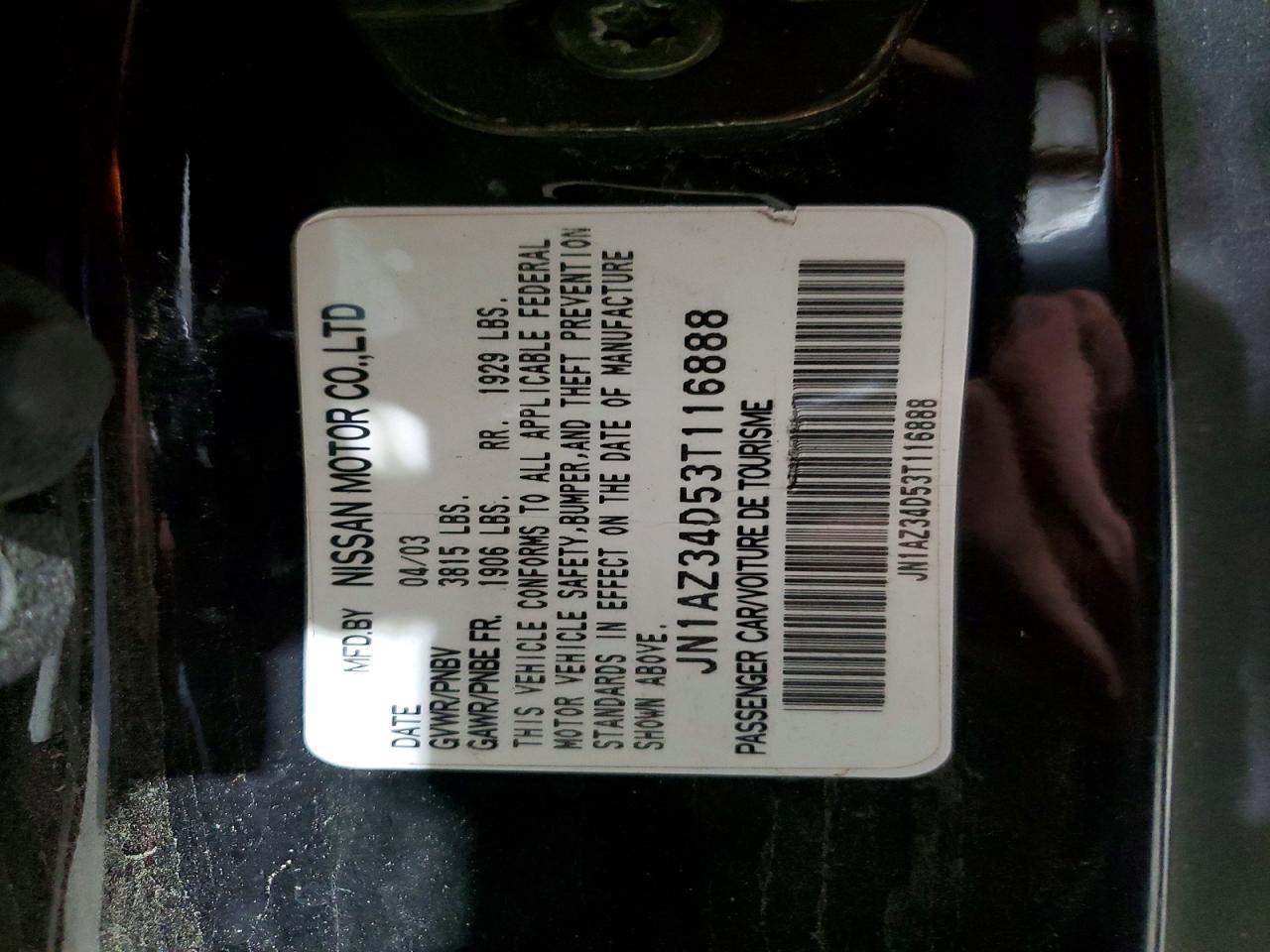 2003 Niss 350z Base