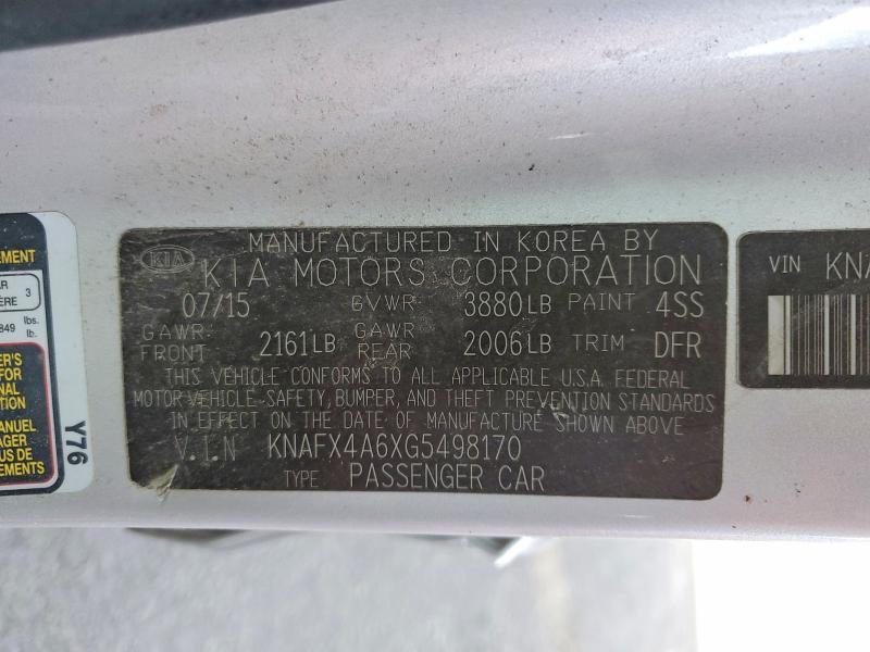 2016 KIA Forte lx