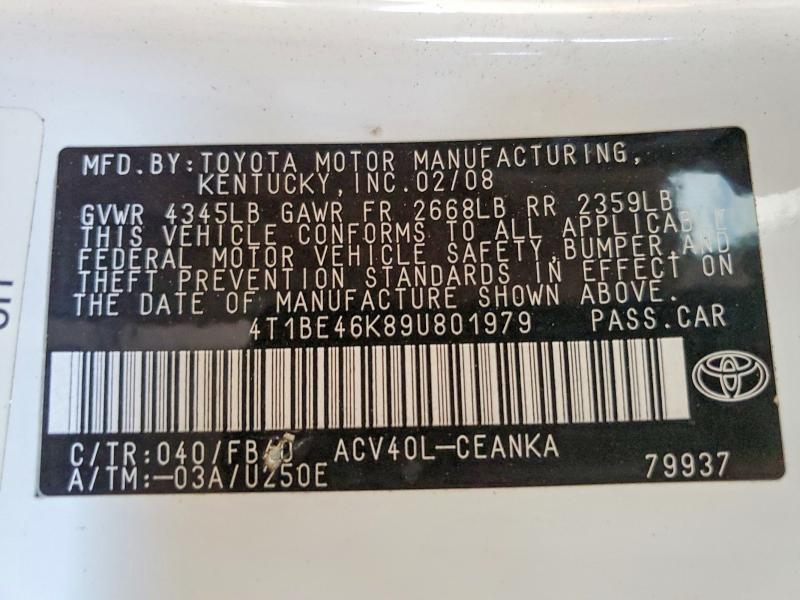 2009 Toyota Camry Base