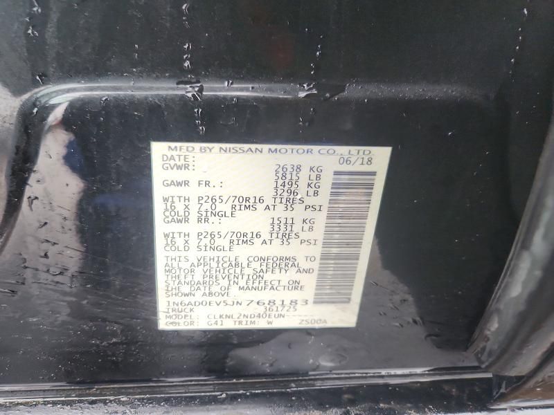 2018 Nissan Frontier s