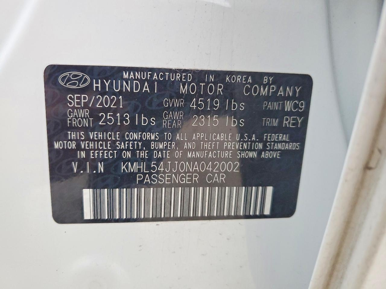 2022 Hyundai Sonata Hybrid