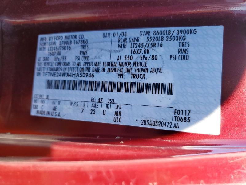 2004 Ford E250 Delivery van