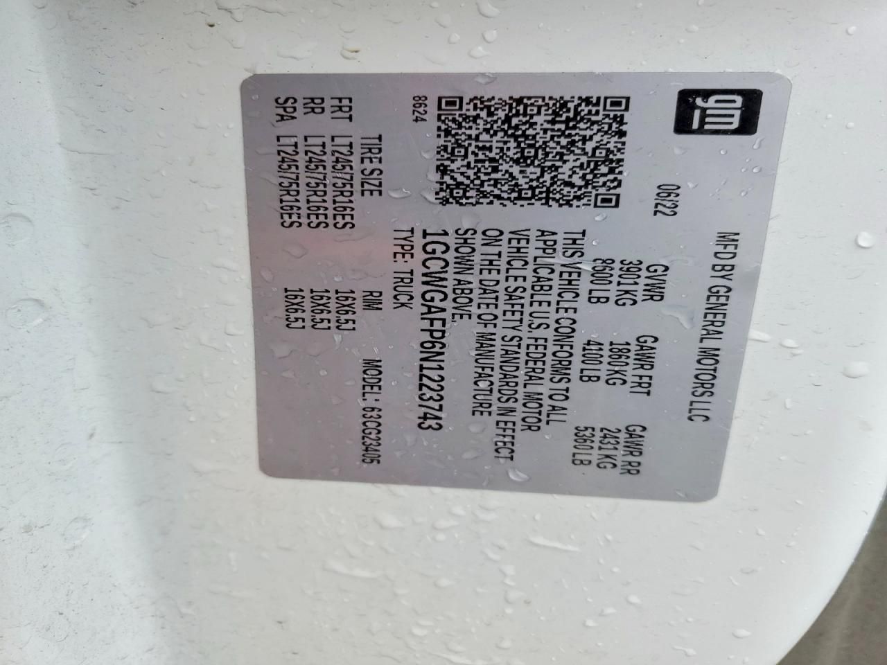 2022 Chevrolet Express G2500