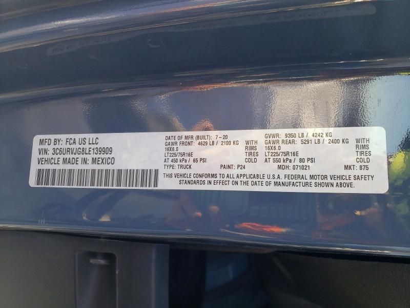 2020 Dodge Ram Promaster 3500 Delivery van