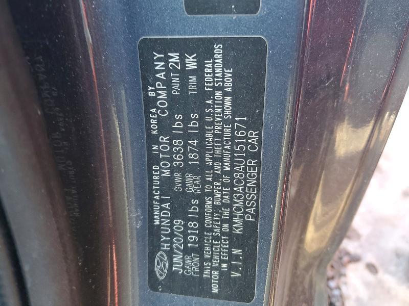2010 Hyundai Accent gs