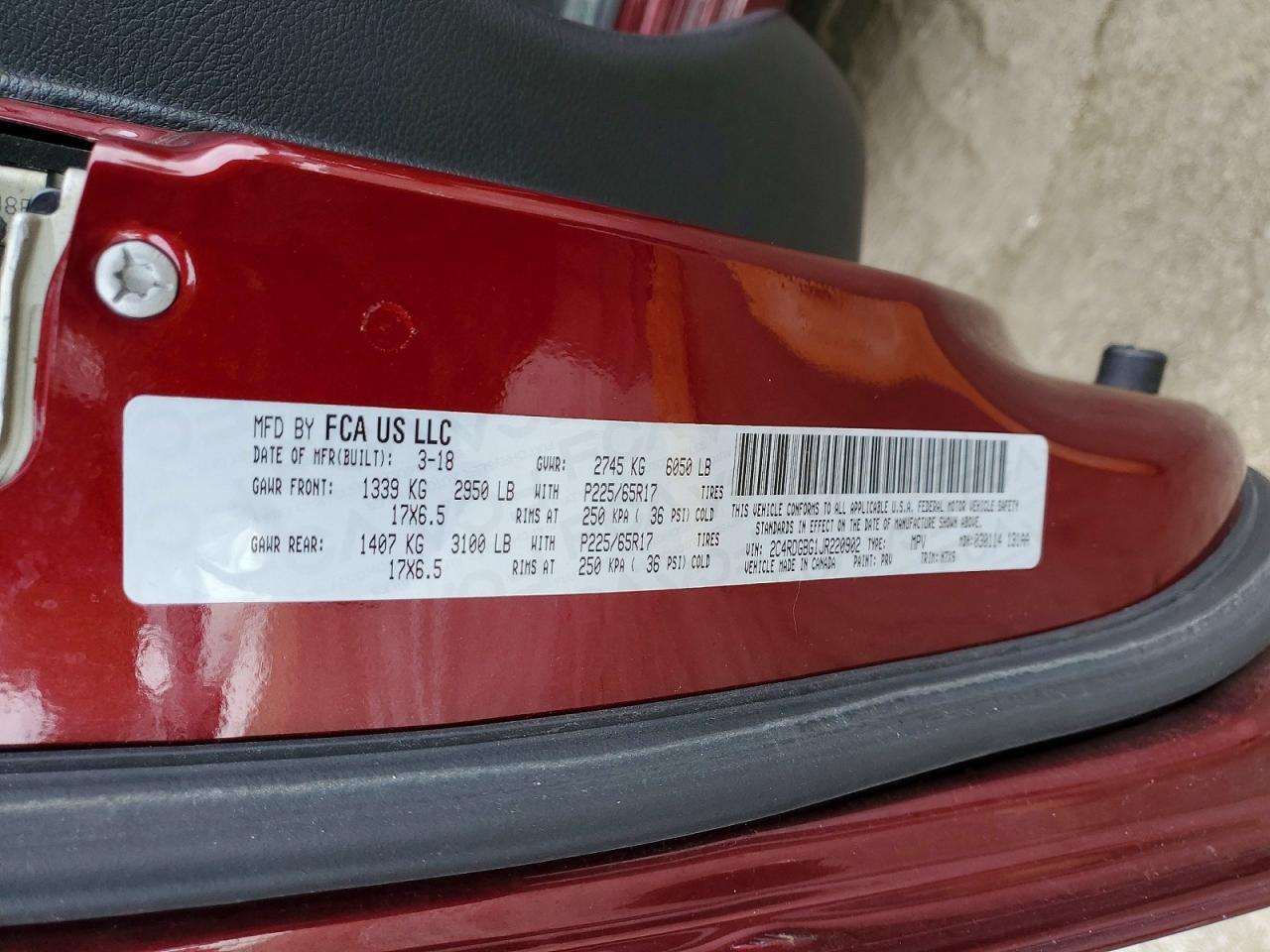 2018 Dodge Grand Caravan se