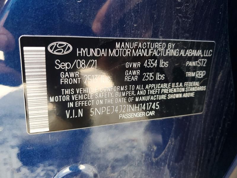 2022 Hyundai Sonata sel Plus