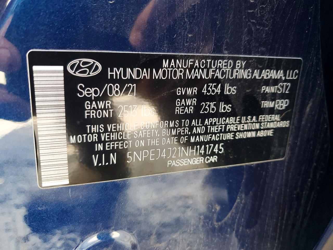 2022 Hyundai Sonata sel Plus