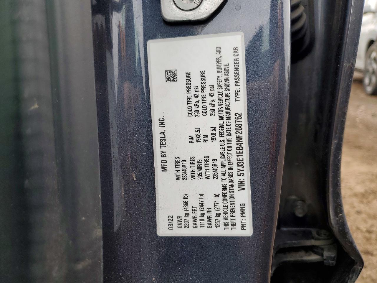 2022 Tesla Model 3