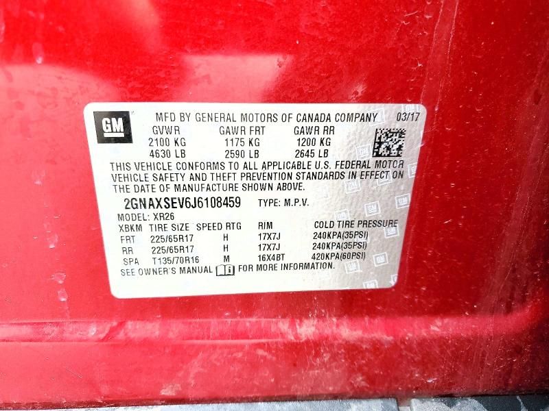 2018 Chevrolet Equinox lt