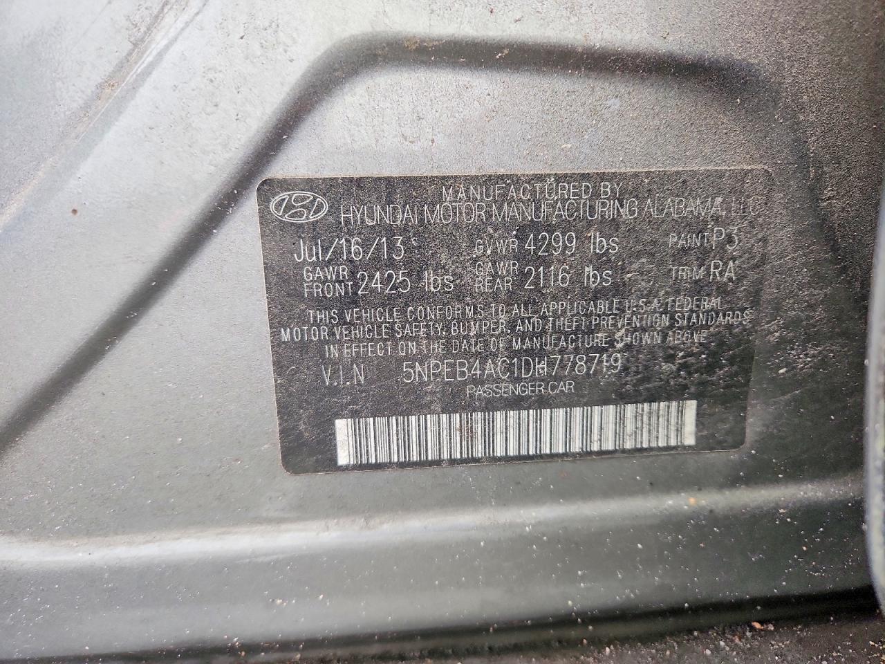 2013 Hyundai Sonata gls