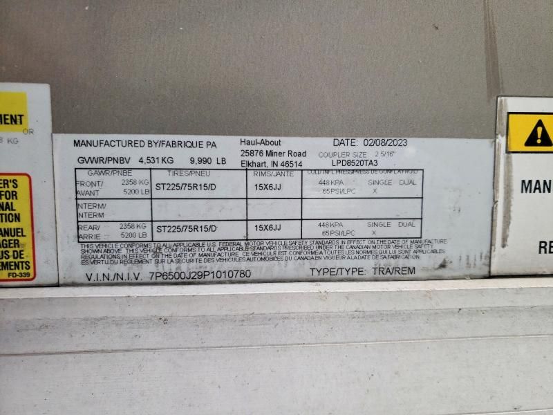 2023 Haul-About Enclosed Cargo Trailer