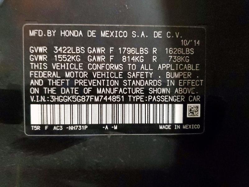 2015 Honda Fit ex