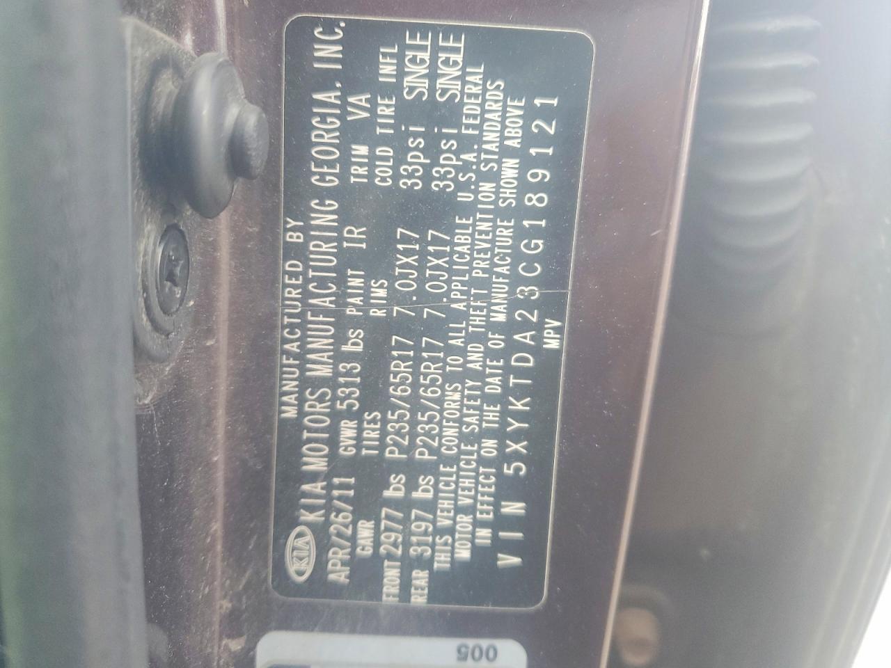 2012 KIA Sorento Base