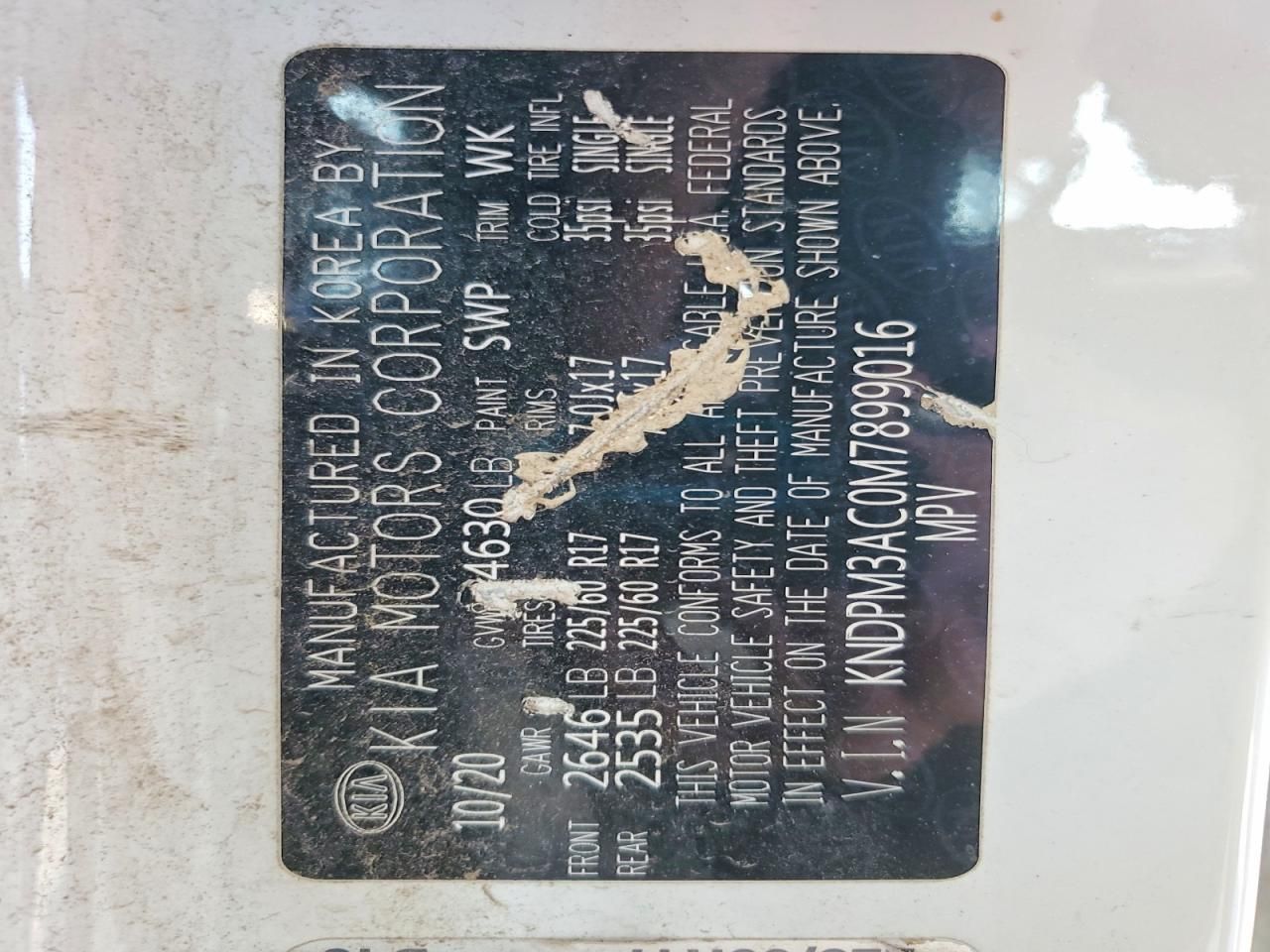 2021 KIA Sportage lx