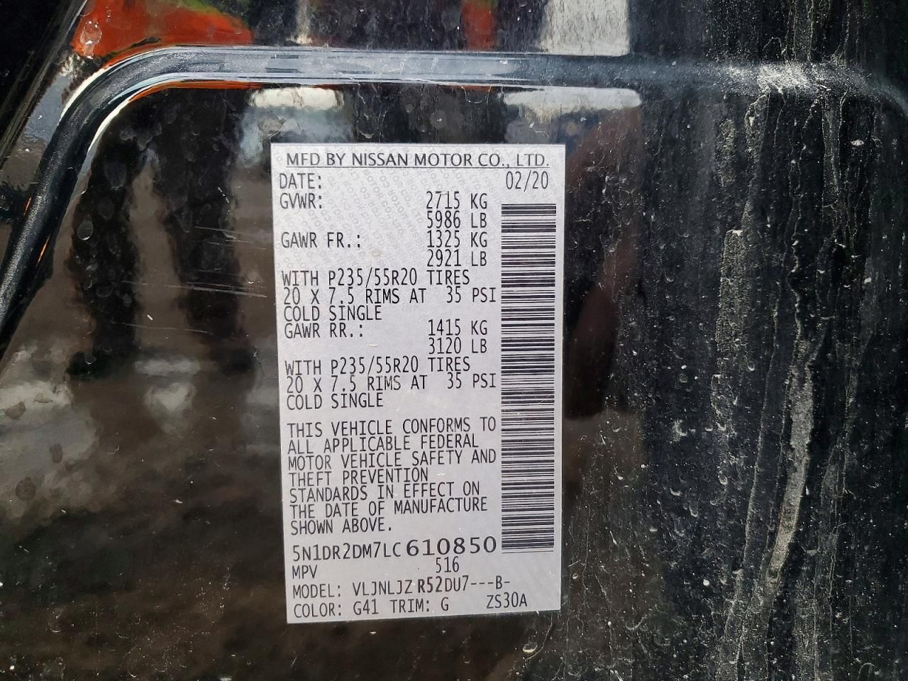 2020 Nissan Pathfinder Platinum